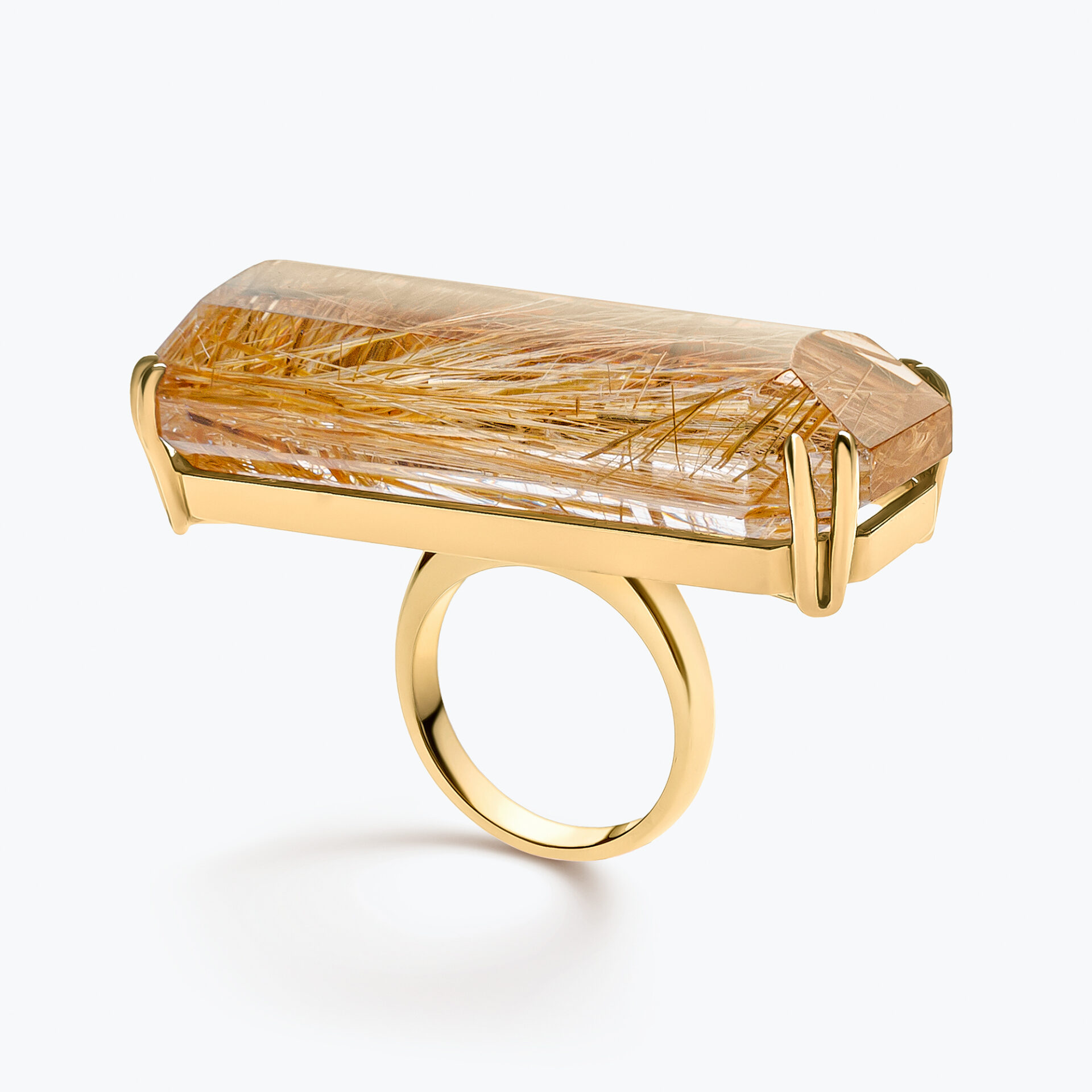 Timecapsule quartz ring